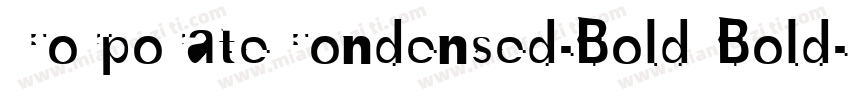 CorporateCondensed-Bold Bold字体转换